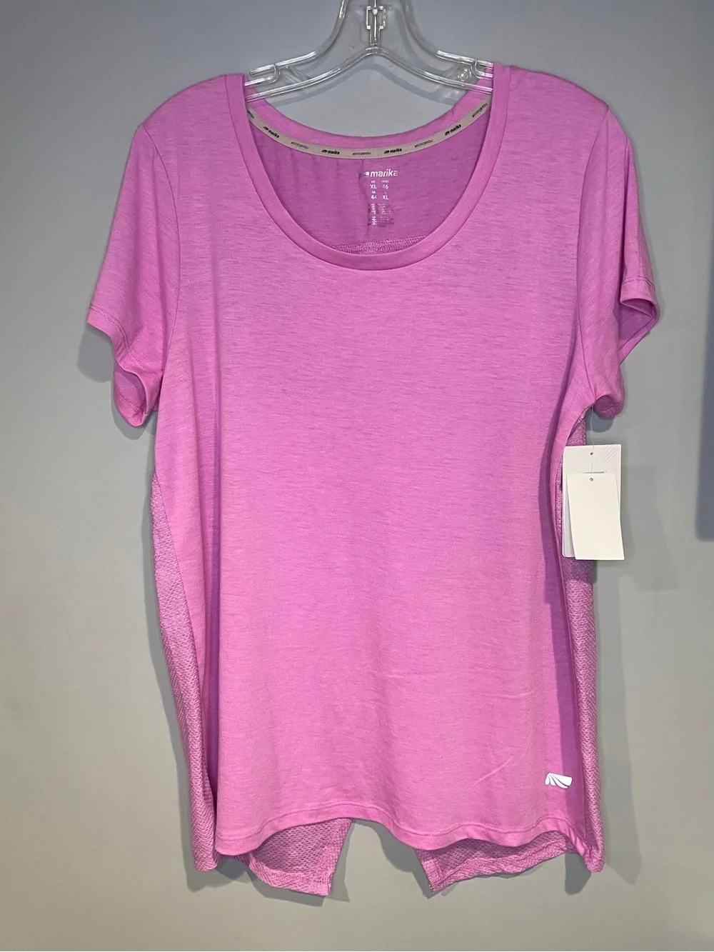 Activewear Short Sleeve Shirt Performance Dry Wik Size XL